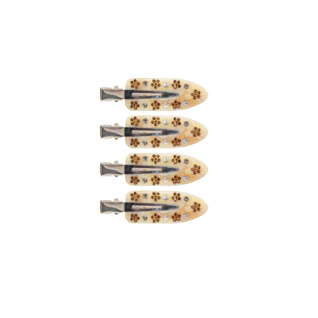 Barrettes in Amber Bloom